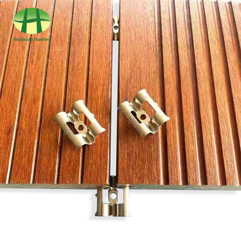 ตัวยึดประกบพื้นไม้ไผ่หนัก