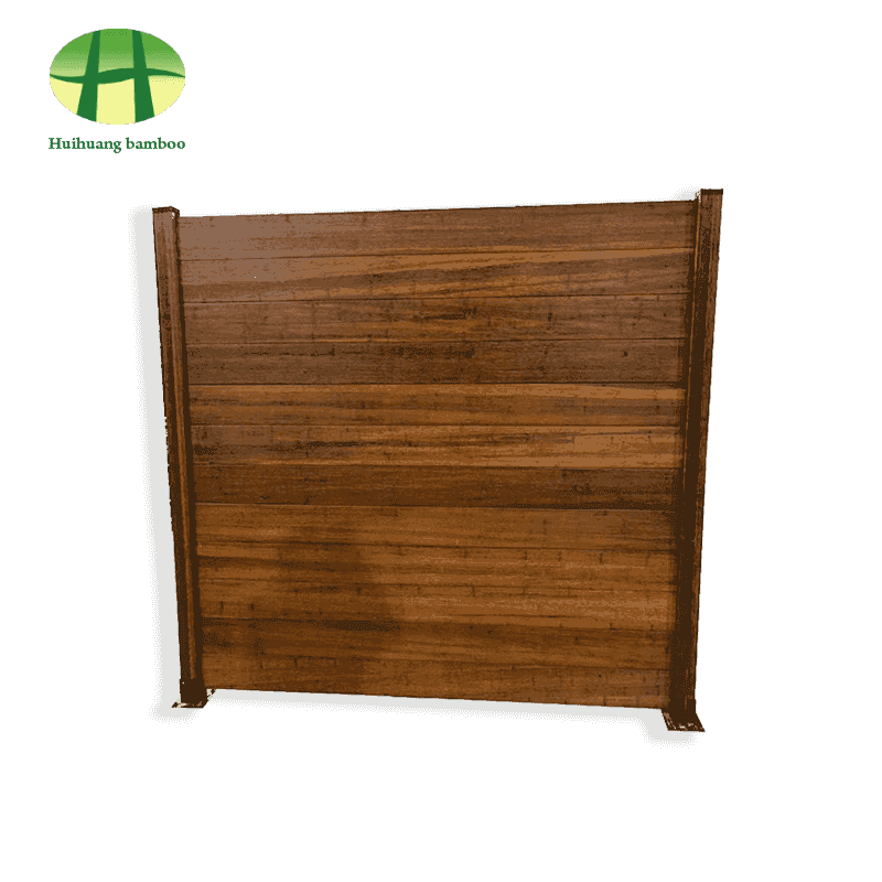 รั้วไม้ไผ่กลางแจ้งหนาธรรมชาติ